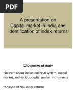 Capital Market in India and Identification of Index