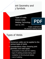 Weld Joint Geometry and Welding Symbols: Types of Welds Groove Welds Welding Technology Lee Co. ATC