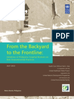 From The Backyard To The Frontline: Initiatives of Philippine Hospital Workers On Best Environmental Practices