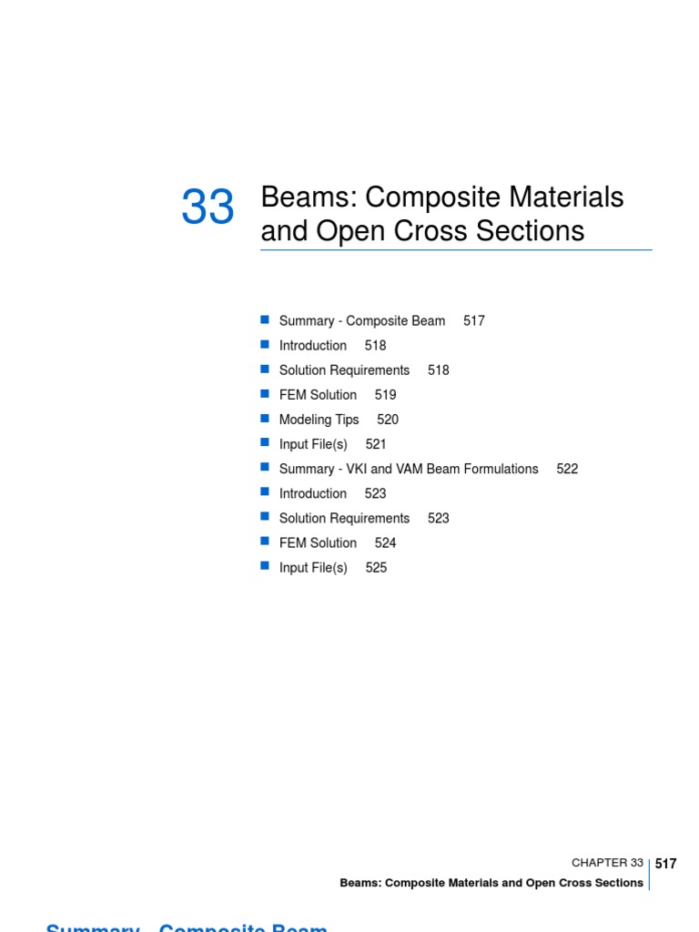 Beams: Composite Materials and Open Cross Sections | PDF | Beam ...