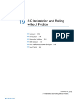 3-D Indentation and Rolling  without Friction