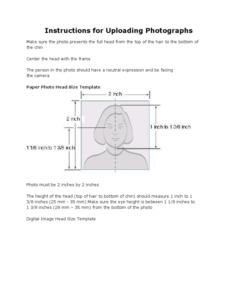 Photo Upload Guidelines and Specifications | PDF | Art | Technology ...