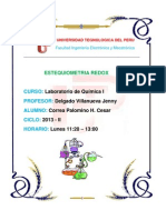 Informe de Laboratorio de Quimica - Lunes