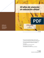 Learning Libro Aniversario 10 Anos de Vivencias en Educacion Virtual PDF