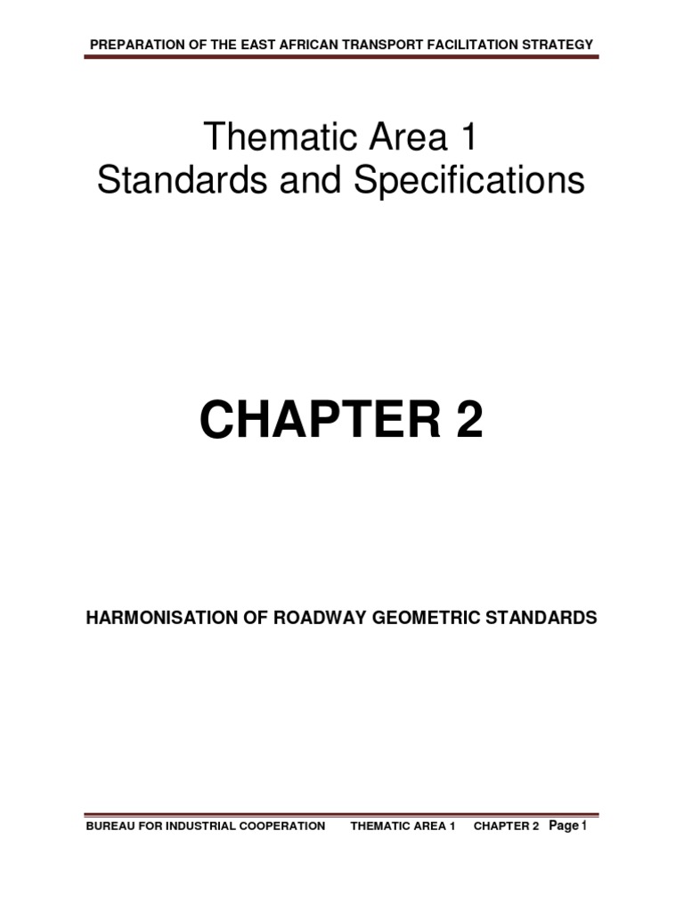 Chapter 2 - Thematic Area 1 - Geometric Design | PDF | Road Transport ...