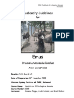 Emu Husbandry
