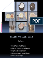 Acrylic Resin Properties and Applications in Dentistry