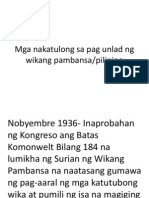 Mga Nakatulong Sa Pag Unlad NG Wikang Pambansa