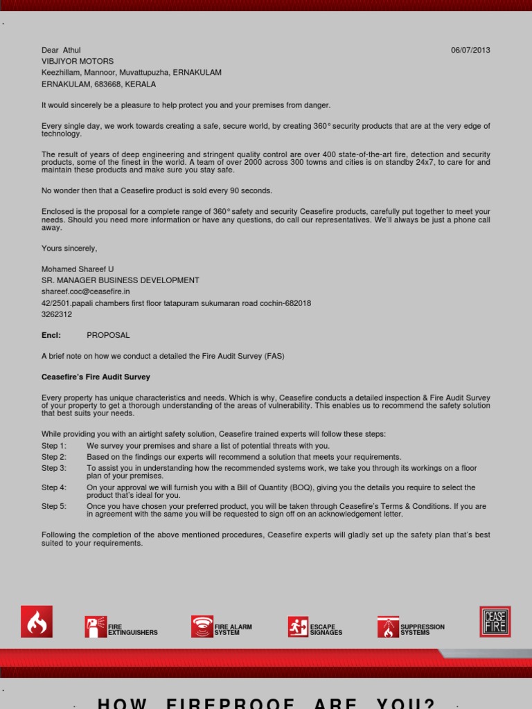 Encl:: Fire Extinguishers Fire Alarm System Escape Signages Suppression ...