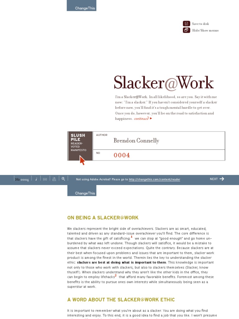 Slacker Work: Brendon Connelly | PDF | Creative Commons | Computer Keyboard