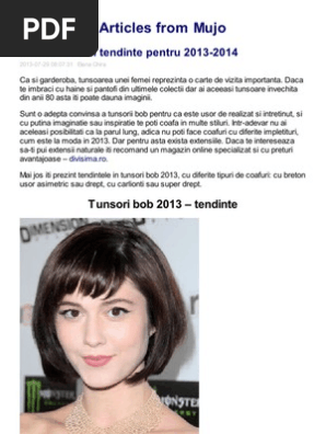 Tunsori Bob In Tendinte 2013