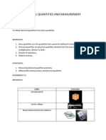 Physical Quantities and Measurement 