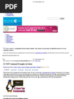 12 TOP Command Examples in Linux PDF