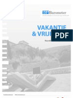 ZZP Barometer - Themarapport "Vakantie & Vrije Tijd"