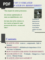 Download Impact of Untreated waste water on Biodiversity by Naini Burman SN1567 doc pdf