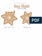 Felt Cookie Star Pattern