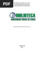 Regulamento Biblioteca UFLA