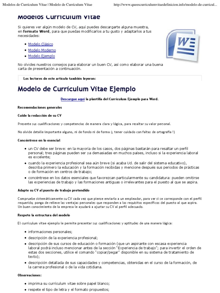 Modelo curriculum vitae 2021 picture
