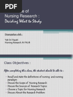 Study in Scope of Nursing Research (27feb)