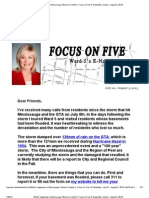 What's Happening in Mississauga - Bonnie Crombie's 'Focus On Five' E-Newsletter (July 22 - August 5, 2013)