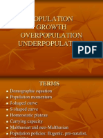 Population Growth Overpopulation Underpopulation