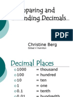 Comparing and Rounding Decimal Numbers