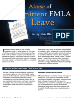 Curbing Abuse of Intermittent FMLA Leave