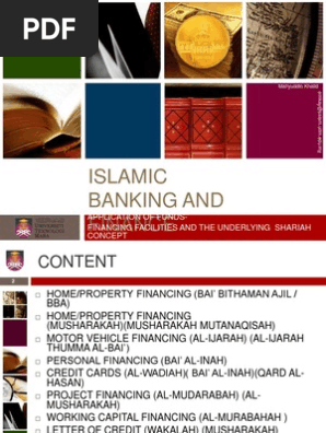 Application of Funds - Financing Facilities and the Underlying Shariah Concepts