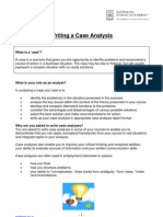 Writing a Case Analysis