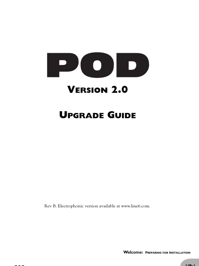 POD 2.0 Upgrade and Backup Guide | PDF | Audio Electronics | Sound ...