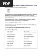 Chapter 4. Using Commands Based On Privilege Class