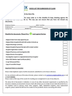 Document Submission Checklist