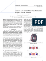 Design and Simulation of Low Speed Axial Flux Permanent Magnet (AFPM) Machine