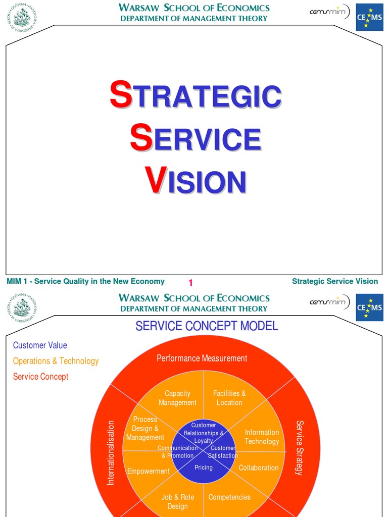 Strategic Service Vision PDF Strategic Management Competition