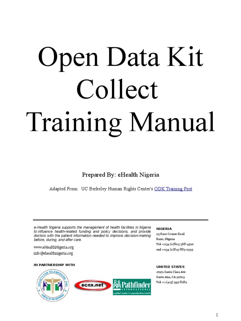 Odk Training Manual Pdf Android Operating System Sampling