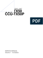 Service Manual For Ccu Tx50 and TX 750p