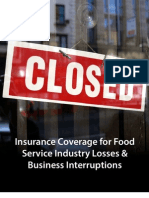 Insurance Coverage for Food Service Industry Losses & Business Interruptions