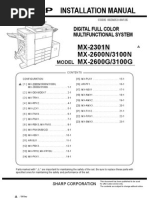 MX2600 MX3100 Installation 3E