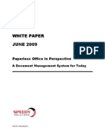 Paperless Office in Perspective A Document Management System For Today