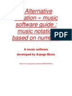 Alternative Notation music software - Music notation based on numbers - User Guide