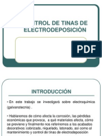 Control de Tinas de Electrodeposiciòn COMMELT