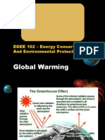 Global Warming: EGEE 102 - Energy Conservation and Environmental Protection