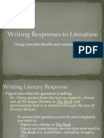 Writing Literary Response