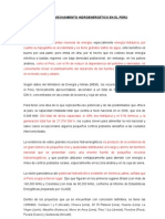 El Aprovechamiento Hidroenergetico en El Peru