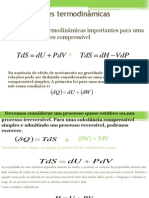 Duas Relações Termodinâmicas Importantes