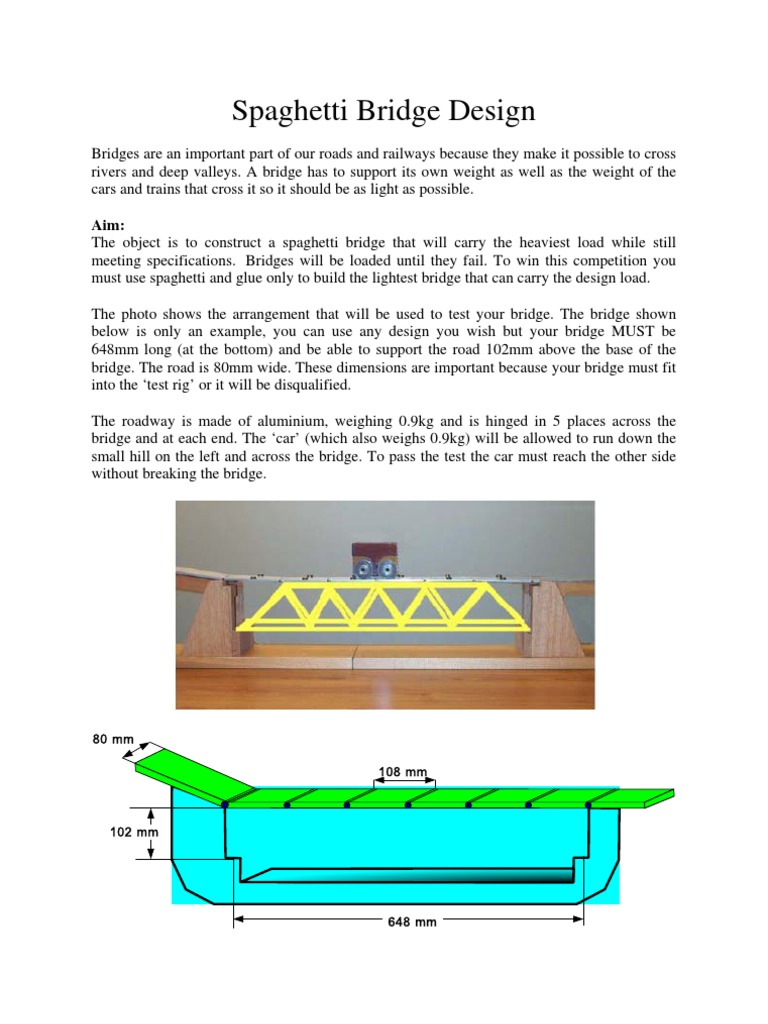 Spaghetti Bridge PDF Bridge Transport