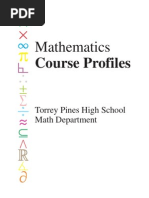 Mathematics: Course Profiles