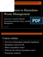 Introduction to Hazardous Waste Management1256