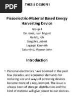 Piezoelectric-Material Based Energy Harvesting Device. 