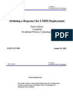 Defining an IF-Based Repeater for LMDS Deployment